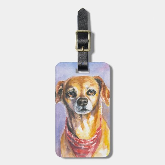 Dog 2 bagagelabel (Voorkant verticaal)