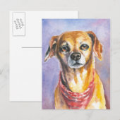 Dog 2 briefkaart (Voorkant / Achterkant)