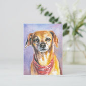 Dog 2 briefkaart (Staand voorkant)
