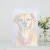 Dog 2 briefpapier (Staand voorkant)