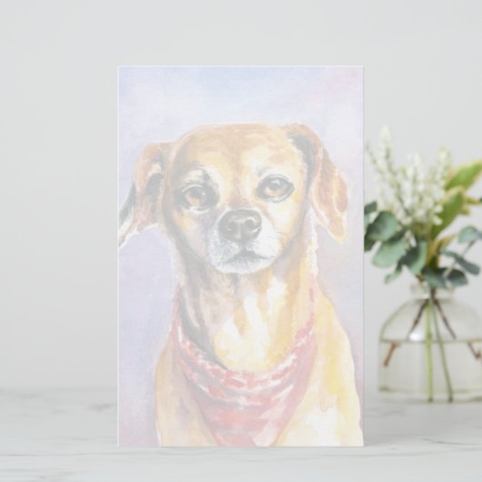 Dog 2 briefpapier (Staand voorkant)