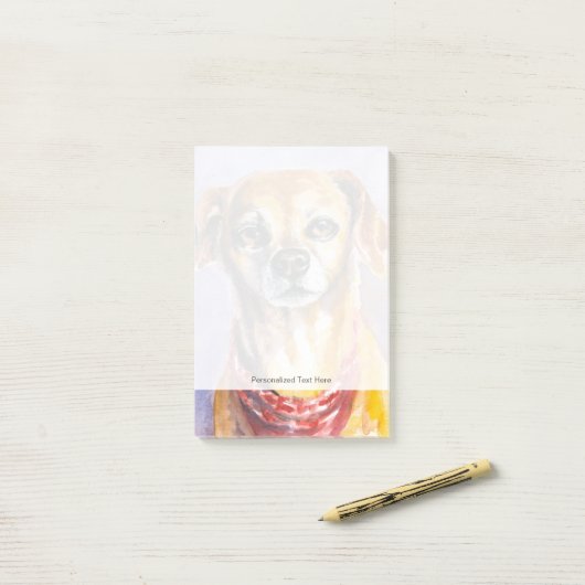 Dog 2 post-it® notes (Op bureau)