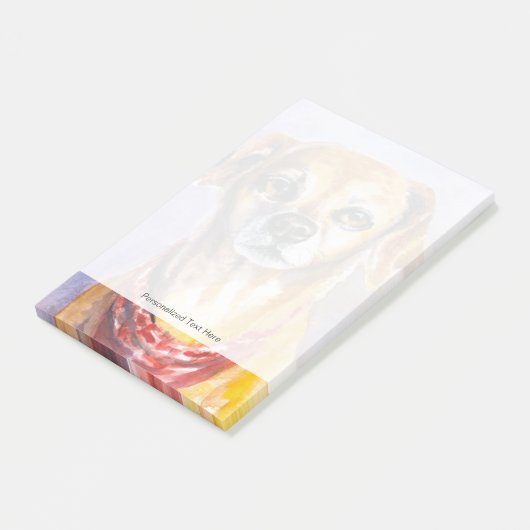 Dog 2 post-it® notes (Schuin)