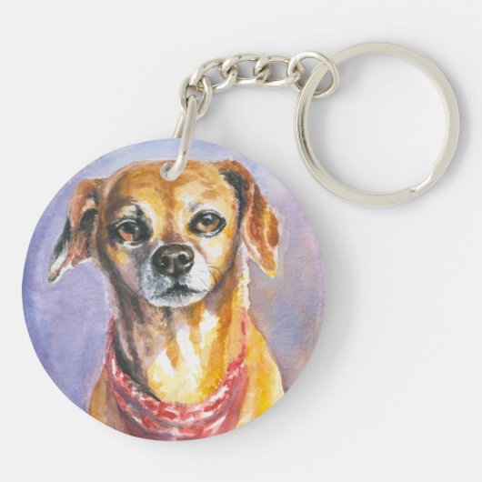 Dog 2 sleutelhanger (Achterkant)