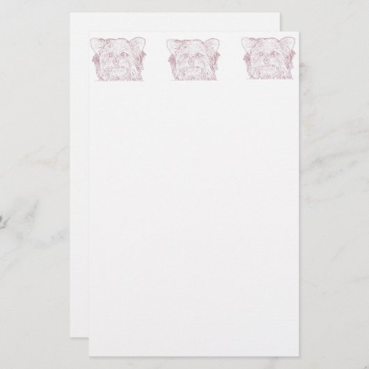 Dog 4 Schets, bakkerij Briefpapier (Voorkant / Achterkant)