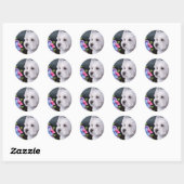 Dog 82 Westie Ronde Sticker (Vel)