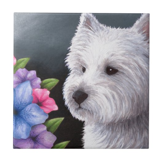 Dog 82 Westie Tegeltje (Voorkant)