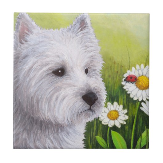 Dog 83 Westie Tegeltje (Voorkant)