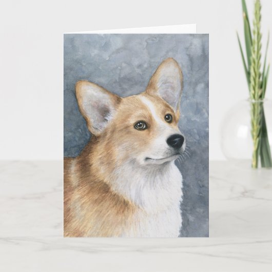 Dog 89 Corgi Wenskaart Kaart (Voorkant)