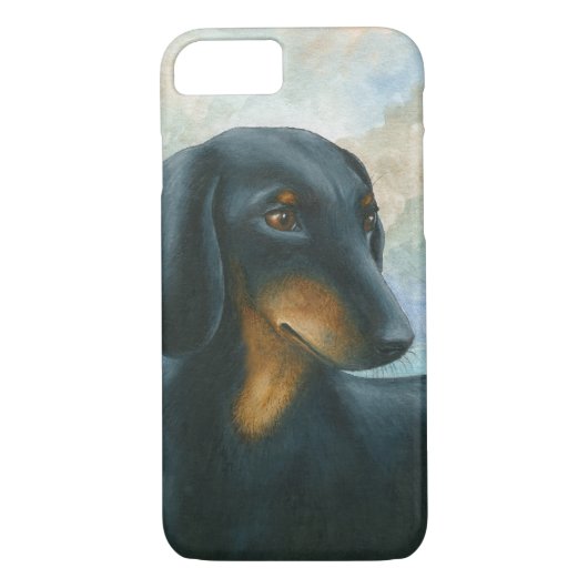 Dog 90 Dachshund Hoesje voor iPhone 7 (Achterkant)