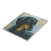 Dog 90 Dachshund Teckel Tegeltje (Zijkant)