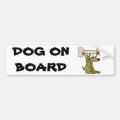 DOG AAN BOORD BUMPERSTICKER (Voorkant)
