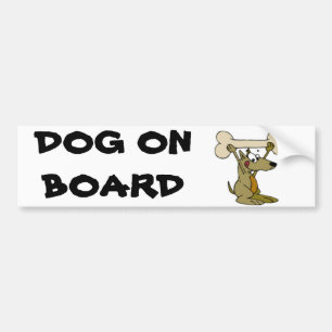DOG AAN BOORD BUMPERSTICKER