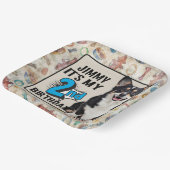 Dog Aangepaste 2e verjaardag Papieren Borden Bordje (Gebogen)