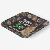 Dog - Aangepaste Borden op papier voor 3e verjaard Papieren Bordje (Gebogen)