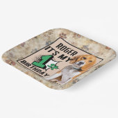 Dog - Aangepaste Borden op papier voor eerste verj Papieren Bordje (Gebogen)