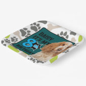 Dog - Aangepaste Borden voor 8e verjaardag Papieren Bordje (Gebogen)