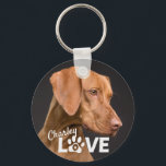 Dog Aangepaste Foto Button Sleutelhanger<br><div class="desc">c</div>
