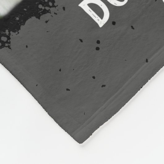 Dog Aangepaste foto Collage Faded Grenzen Zwart gr Fleece Deken (Hoek)