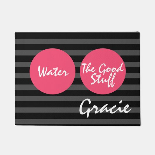 Dog Aangepaste voeding Deurmat (Voorkant)