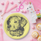 Dog aanpassen papieren bordje (Feest)