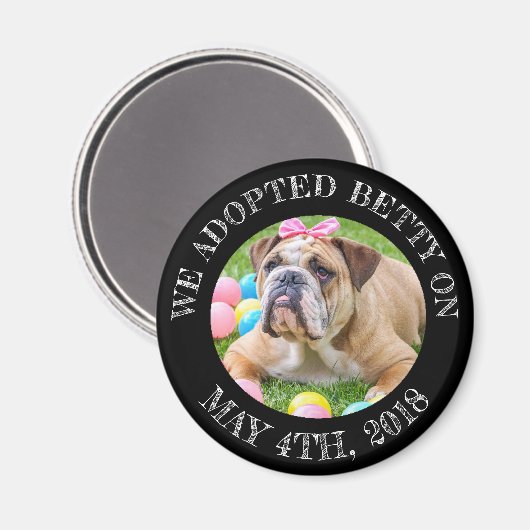 Dog Adopalized Reminder Magnet (Voorkant / Achterkant)