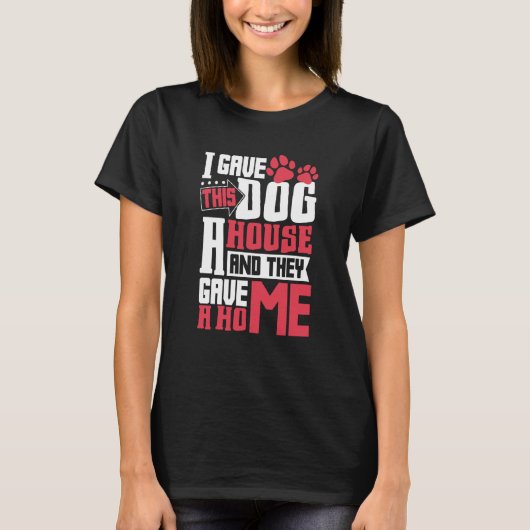 Dog Adoption Animal Rescue Animal Rights Rescue An T-shirt (Voorkant)