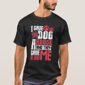 Dog Adoption Animal Rescue Animal Rights Rescue An T-shirt (Voorkant)