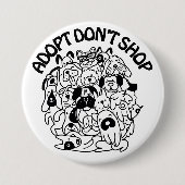 Dog Adoption Rescue Button (Voorkant)