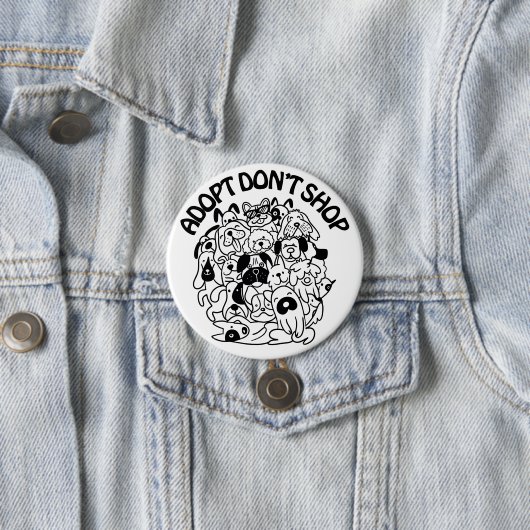 Dog Adoption Rescue Button (In situ)