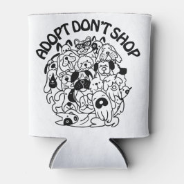 Dog Adoption Rescue Coozie Cooler