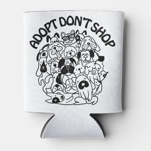 Dog Adoption Rescue Coozie Cooler (Voorkant)