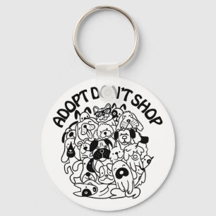Dog Adoption Rescue Sleutelhanger