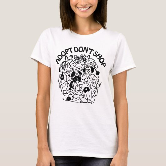 Dog Adoption Rescue T-Shirt (Voorkant)