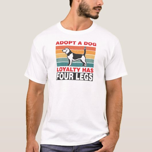 Dog Adoption T-Shirt – Rescue Dog Lover Gift (Voorkant)