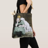 Dog Adoring Girl Tote Bag (Dichtbij)