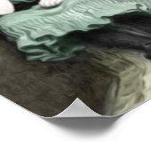 Dog Adoring Girl Victoriaans Painting Poster (Hoek)