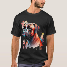 Dog Afbeelding schilderij ontwerp T-shirt