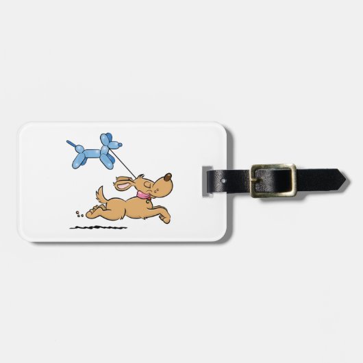 Dog afspelen bagagelabel (Voorkant horizontaal)