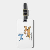 Dog afspelen bagagelabel (Voorkant verticaal)