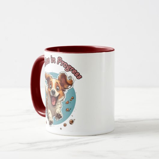 Dog afspelen mok (Voorkant links)