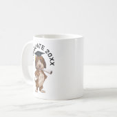 Dog Afstuderen gepersonaliseerd Koffiemok (Voorkant links)
