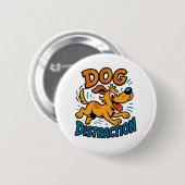 Dog-afwijking Ronde Button 5,7 Cm (Voorkant /achterkant)