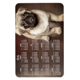 Dog agenda 2016 Foto groot magneet, 4x6 Magneet
