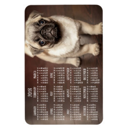 Dog agenda 2018 Foto groot magneet, 4x6 Magneet