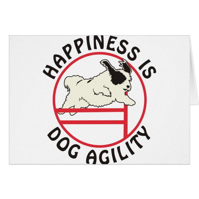 Dog Agility Happiness (Voorkant Horizontaal)