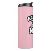 Dog Agility mam Water Bottle Coffee Cup Thermosbeker (Gedraaid links)