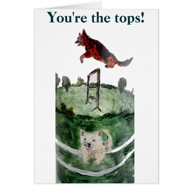 Dog Agility Painting (Voorkant)