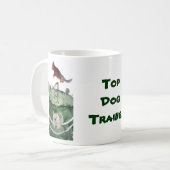 Dog Agility Painting Personalized Koffiemok (Voorkant links)