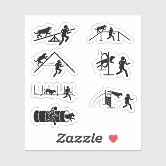 Dog Agility Stickers (Vel)